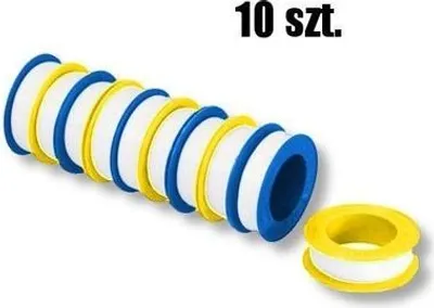 Image de 3 bandes de téflon, bande d'étanchéité PTFE blanche 8 m x 12 mm
