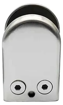 Glashalter-Set, 8 Stück, Edelstahl, 6-8 mm Glasstärke