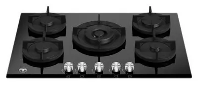 Immagine prodotto di Bertazzoni La Germania P755CLAGGN, Nero, Da incasso, A gas, Vetro temperato, 5 zone, 5 zone