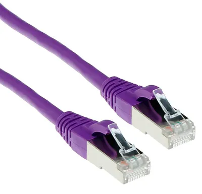 Image de ACT FB8703, 3 m, Cat6a, S/FTP (S-STP), RJ-45, RJ-45, Purpurova