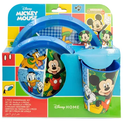 Productafbeelding van Disney Mickey Mouse, 5-delige kinderborden set, servies voor kinderen