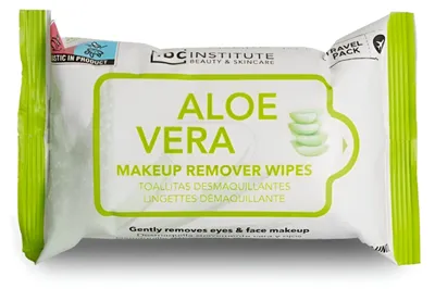 Image de Lingettes démaquillantes - Lingettes pour le visage et les yeux - à l'aloe vera - Format voyage - 1 unité