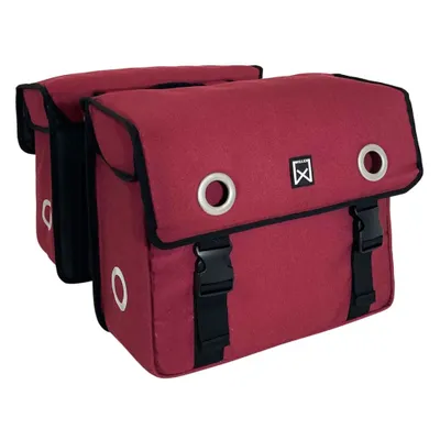 Image de Sacoches de vélo Willex 30 L en toile rouge