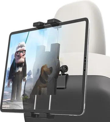 Produktbild von Famanu Tablethalter Kopfstütze für Auto - 360° Drehung für Tablets und Smartphones (4-13 Zoll)