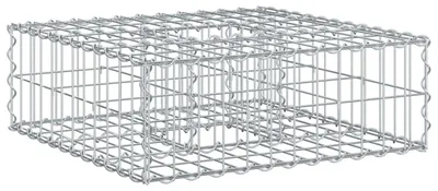 Produktbild von vidaXL Gabionen Hochbeet Silber