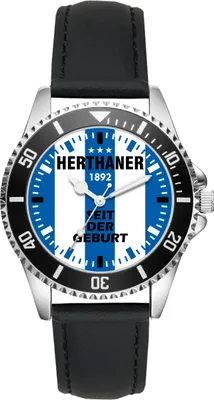 Produktbild von KIESENBERG Herrenuhr Armbanduhr Herthaner Geschenk Artikel Idee Fan Analog Quartz Uhr L-6085