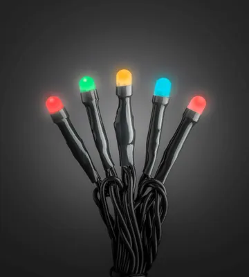 Produktbild von Konstsmide Micro LED Lichterkette, gefrostet, 120 bunte Dioden