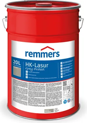 Produktbild von Remmers HK-Lasur 3in1 Grey-Protect silbergrau (RC-970) 20 l, Holzlasur aussen