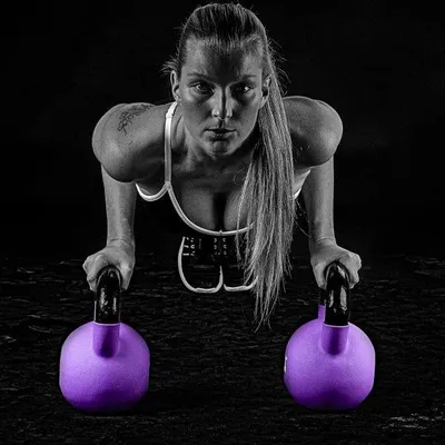 Produktbild von Movit® Kettlebell - 4 kg, Neopren, Gusseisen, Einzeln, Bodenschonend, flacher Boden, für Zuhause, Gelb - Kugelhantel, Schwunghantel, Kugelgewicht
