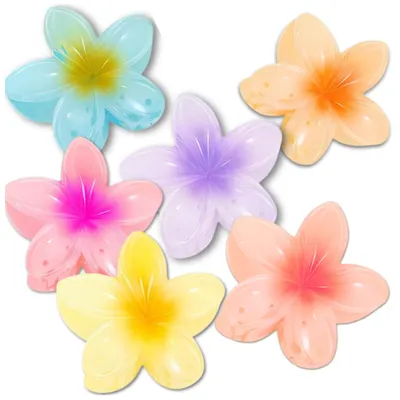 Produktbild von Hawaiianische Blumen-Kiefer-Clip-Schnalle, 6er-Set