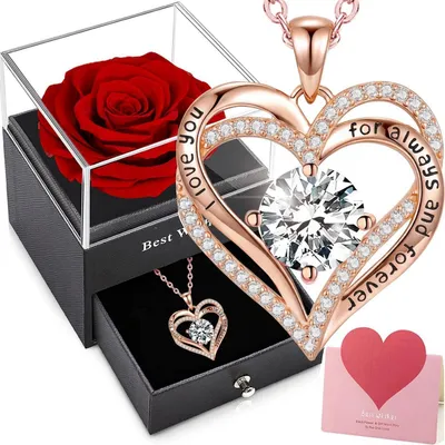 Produktbild von Konservierte Rose in Rosenbox, Ewige Blume für Valentinstag