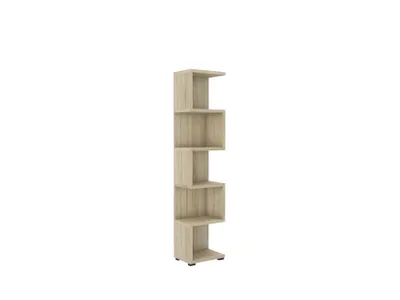Produktbild von Bücherregal MONTE I Sonoma – Offenes Standregal mit 5 Fächern – Regal für Wohnzimmer, Büro und Arbeitszimmer