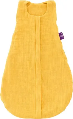 Produktbild von Träumeland Sommerschlafsack LIEBMICH Baumwollmusselin senfgelb Größe 60