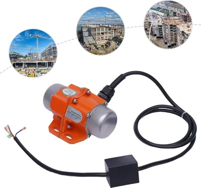 Produktbild von Vibrationsmotor - Industrievibrator für Maschinen - 40 W - 3000 U/min - 220 V AC - 25 kg Vibrationskraft - Verstellbarer Exzenterblock - IP65