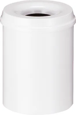 Produktbild von Feuerlöschender Papierkorb 15 Liter - Weiß