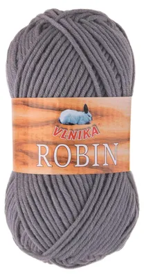 100g Strickgarn Robin Uni Antipilling Winterwolle Häkelgarn grau