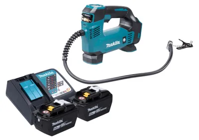 Immagine prodotto di Compressore a batteria Makita DMP 180 Z 18 V 8,3 bar + 2 batterie da 9,0 Ah + caricabatterie