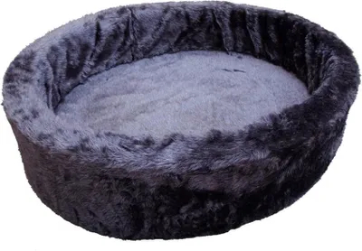 Produktbild von NOBBY Plüschbett, grau, Ø 80 cm