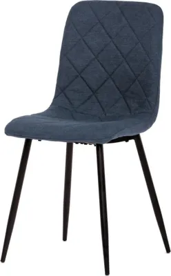 Produktbild von Moderner Esszimmerstuhl Autronic Esszimmerstuhl, schwarzer Stoff, schwarze Metallbeine (CT-283 BK2)