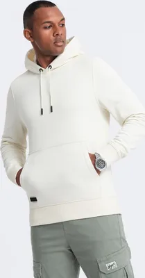 Produktbild von Ombre Clothing Herren-Kapuzenpullover mit Kapuze Okoello cremig M