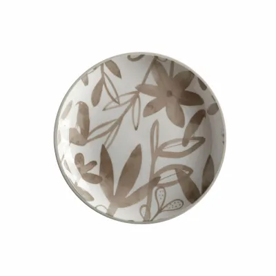 Produktbild von Maxwell & Williams Teller Dusk, mit Floralmuster, Porzellan, Taupe, 20 cm, AW0582