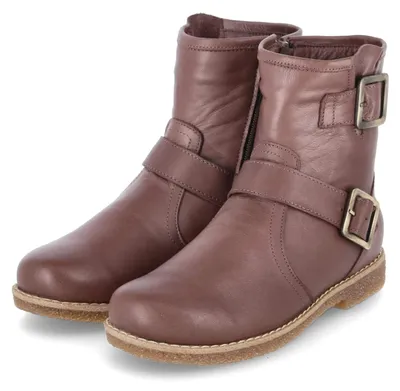 Image de Charlotte de Suède, bottines pour femmes, en cuir lisse marron, taille 36
