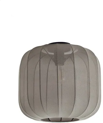 Produktbild von Lindby Deckenleuchte Helin, grau, Stoff, Ø 35 cm