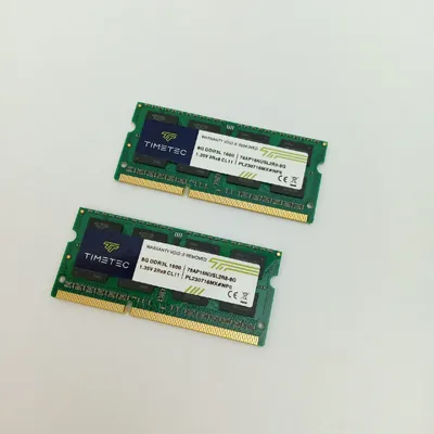 Immagine prodotto di Kit Timetec da 16 GB (2 moduli da 8 GB) compatibile con Apple DDR3L 1600 MHz per l'aggiornamento della memoria RAM del MacBook Pro