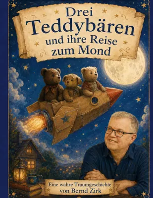 Produktbild von Drei Teddybären und ihre Reise zum Mond