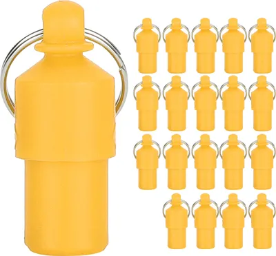 Produktbild von 20pcs Antilost Pet Tag Dog Cat Id Name Adressetikett Aufbewahrungslager Barrel -Rohrkragenanhänger (Orange)