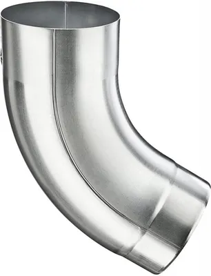 Produktbild von Titanzink Fallrohrbogen mit Einzug rund DN100 / 60° Grad
