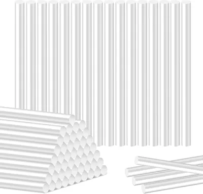 Obrázok produktu pre Transparentné tavné tyčinky, 50 kusov, 11 mm x 200 mm, vhodné pre DIY projekty a remeselné práce