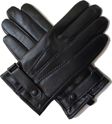 Immagine prodotto di Guanti invernali in pelle da uomo Anagre, guanti sportivi da esterno, guanti invernali in pelle per guida moto e ciclismo, neri, taglia XL