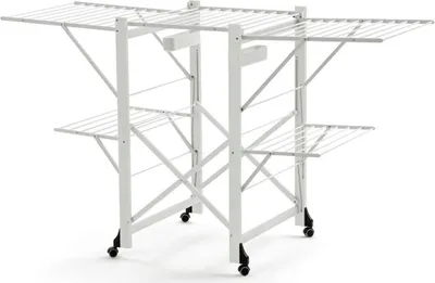 Produktbild von ARREDAMENTI GABBIANO Drying rack on wheels - 175 x 67 cm White
