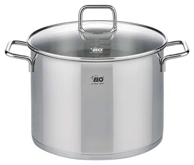 Obrázek produktu pro Nerezový hrnec Elo Citrin 72447, včetně poklice, průměr 26 cm, vhodný pro indukční sporáky
