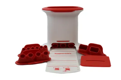 Immagine prodotto di TUPPERWARE Kitchen Aid Multi Press bianco rosso + 4 inserti Pressa per gnocchi