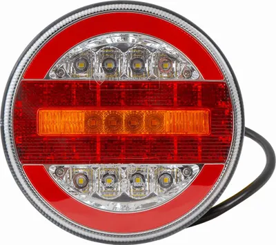 Produktbild von TT TECHNOLOGY LED Rückleuchte TT.12520 links 140 mm IP67 E9 12 bis 24 V Kabel 0,36 m Positionslicht Bremslicht Rückfahrlicht Blinker für Anhänger