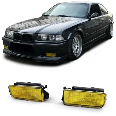 Für BMW 3er E36 auch M3 90-99 Nebelscheinwerfer Gelb geriffelt mit Halter in der Farbe von Carparts-Online GmbH