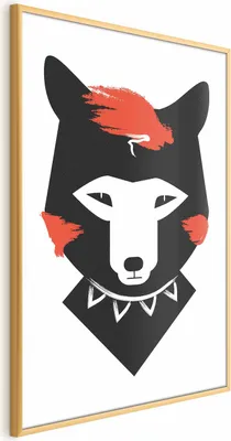Produktbild von Posterpapier Poster - Polite Fox 21x30 cm Für Kinder e-A-0117-ao-a