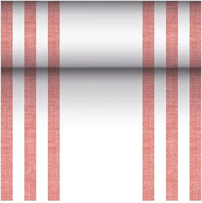 Produktbild von Papstar Tischläufer, stoffähnlich, PV-Tissue Mix "ROYAL Collection" 24 m x 40 cm bordeaux "Lines", 4 Rollen