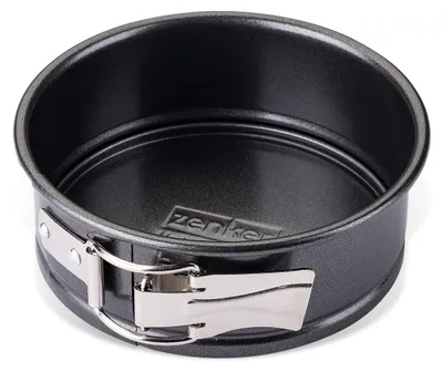 Produktbild von Zenker Springform Ø 12 cm SPECIAL - MINI, kleine Backform mit Flachboden aus Stahlblech, runde Kuchenform mit Antihaftbeschichtung (Farbe: Schwarz)