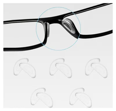 Produktbild von Silikon Nasenpads für Brillen und Sonnenbrillen, 5 Paare, Transparent