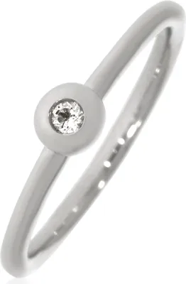 Produktbild von XR0145-52, XR0145-56 Ring mit 2 mm Weißtopas ca. 0,04 ct. rhodiniert XEN