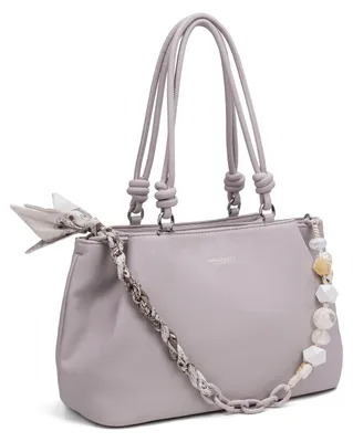 Immagine prodotto di Borsa a mano vegana in ecopelle, marca Diana&Co, colore nero, con zip e manici in ecopelle