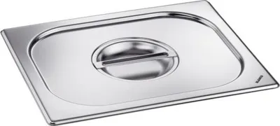 Immagine prodotto di B.PRO GN-Deckel 18/10 Edelstahl, mit Griffmulde, GN: 1/2