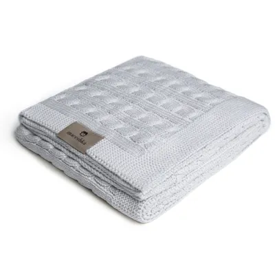 Obrázek produktu pro Pletená deka Maceshka copánek Grey