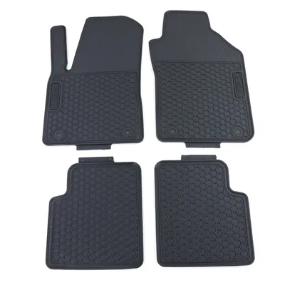 Produktbild von Premium Gummi Fußmatten Set 4-teilig Schwarz für Fiat 500 312 ab 07