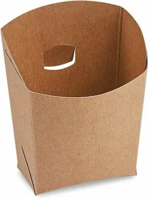 Produktbild von 50x BIONATURE Snackbecher kraft braun mit Fettbarriere 100g  7x9x9cm
