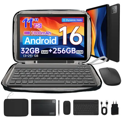 Produktbild von Tablet 11 Zoll, 32(3+29)GB RAM, 256 GB, mit tastatur, stift, maus und tasche, 7800mAh, WiFi 6