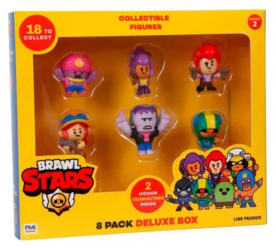 Immagine prodotto di P.M.I Kids World BRAWL STARS S2 FIGURE - 8 PACK DELUXE BOX VER.A